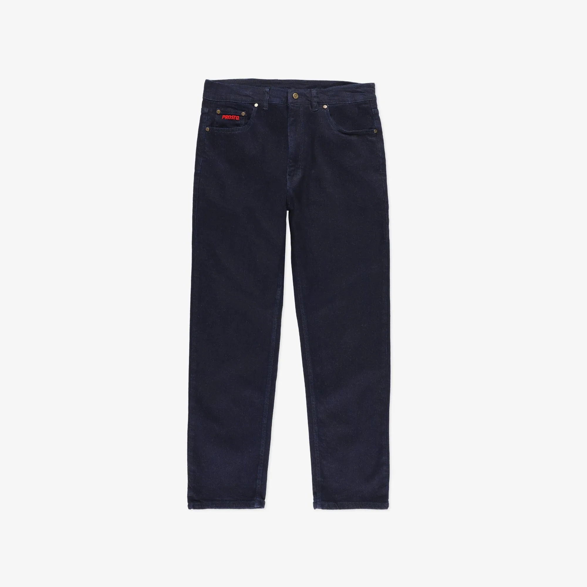 PROSTO. KLASYK SPODNIE JEANS REGULAR POCKLOG GRANATOWE