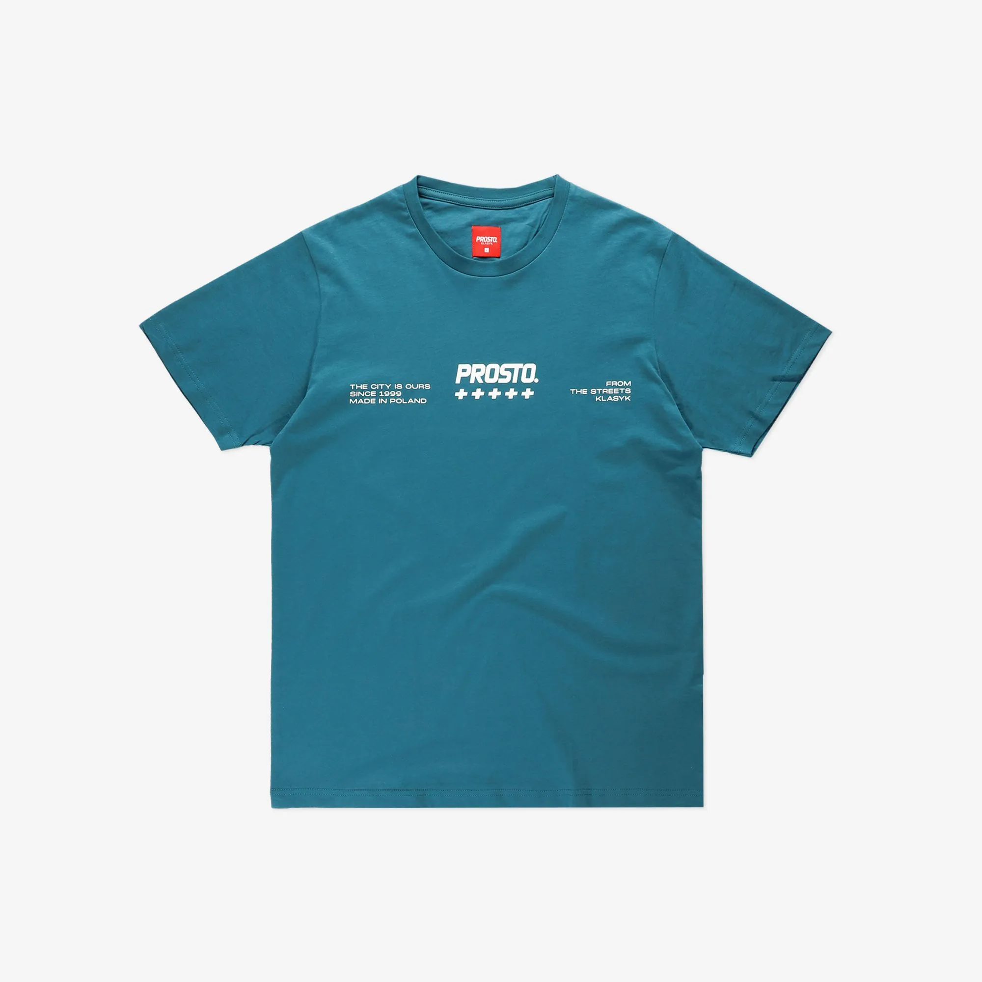 PROSTO. KLASYK KOSZULKA T-SHIRT T.C.I.O TURKUSOWA