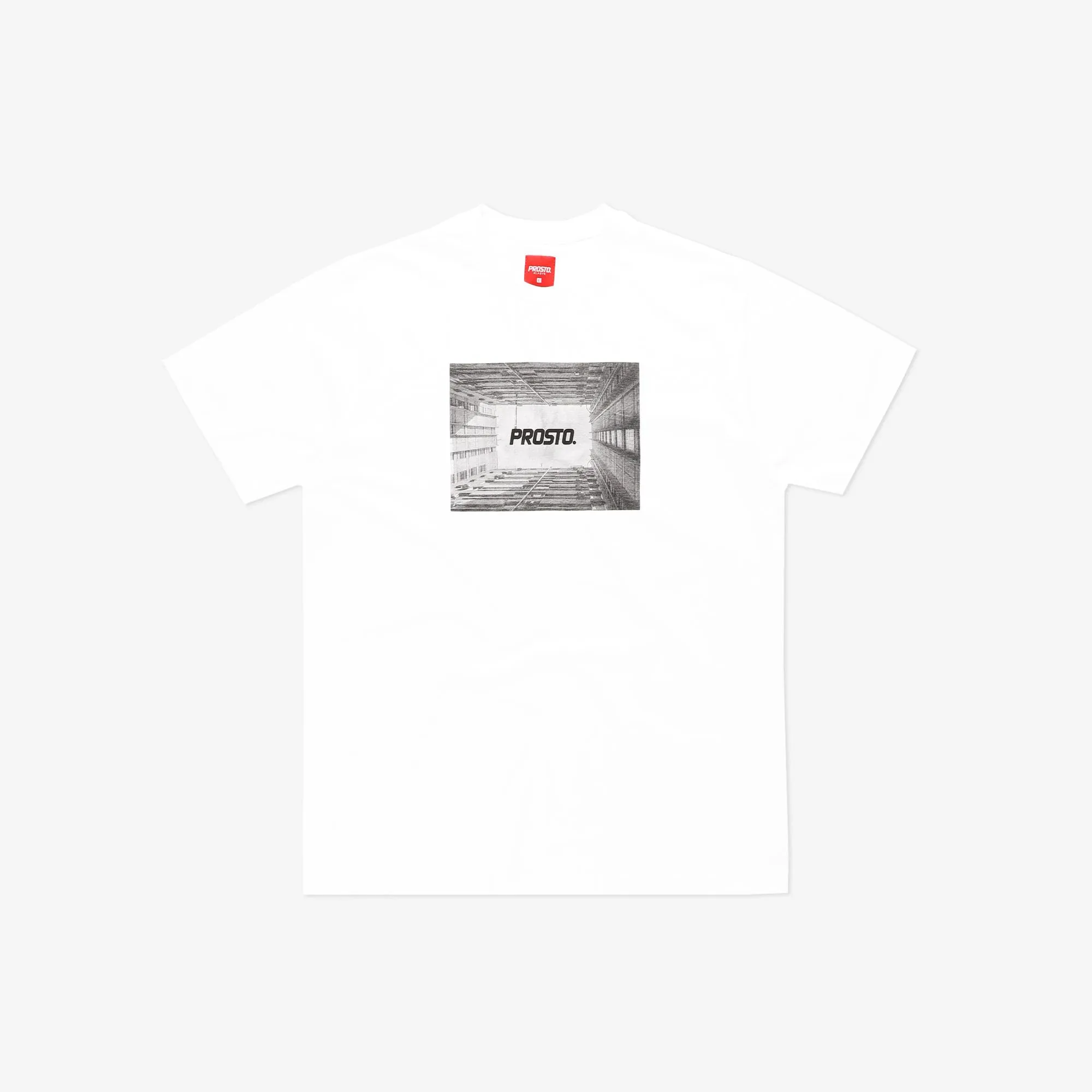 PROSTO. KLASYK KOSZULKA T-SHIRT GRADBEL BIAŁA