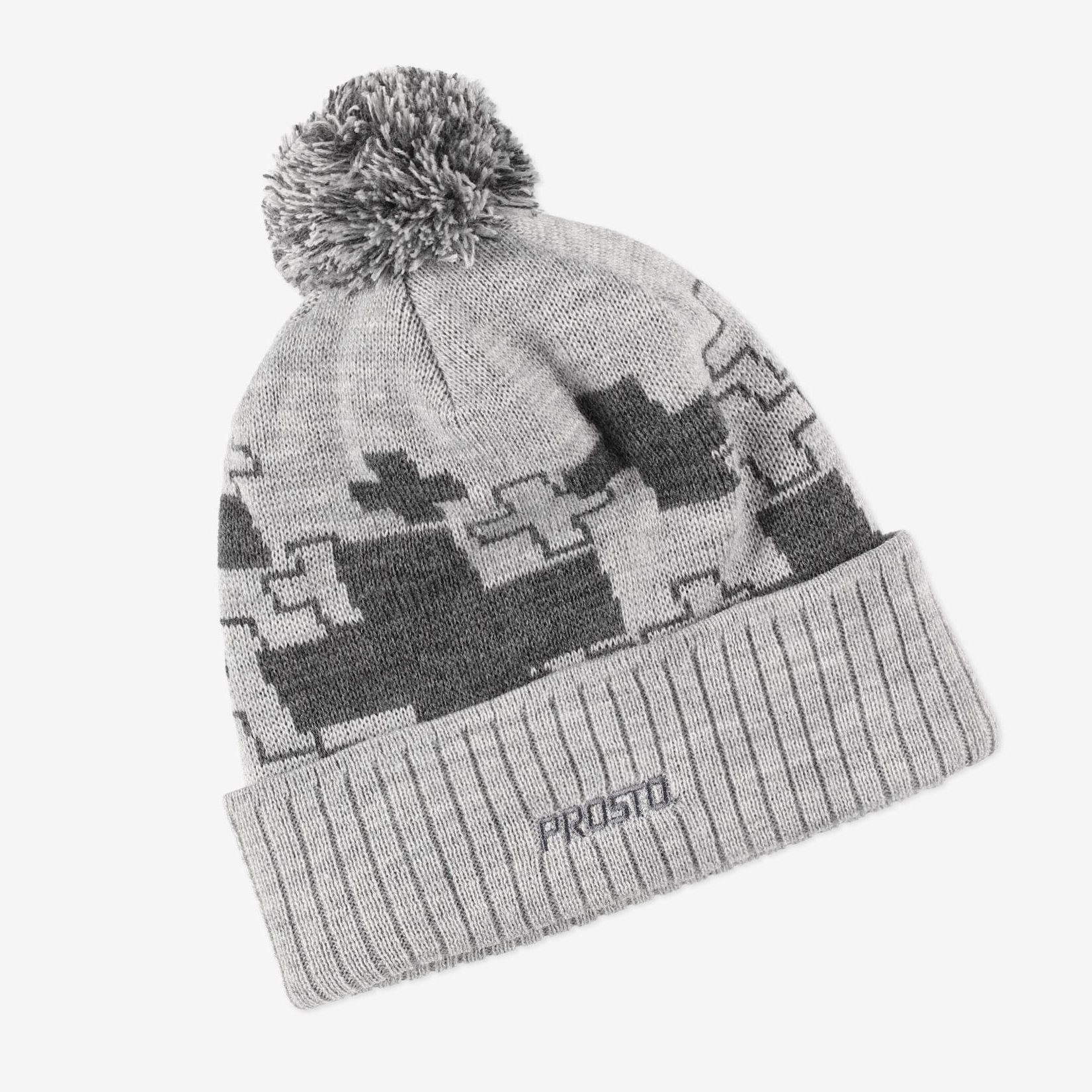 PROSTO. KLASYK CZAPKA ZIMOWA WINTER CAP SNOWZMY SZARA