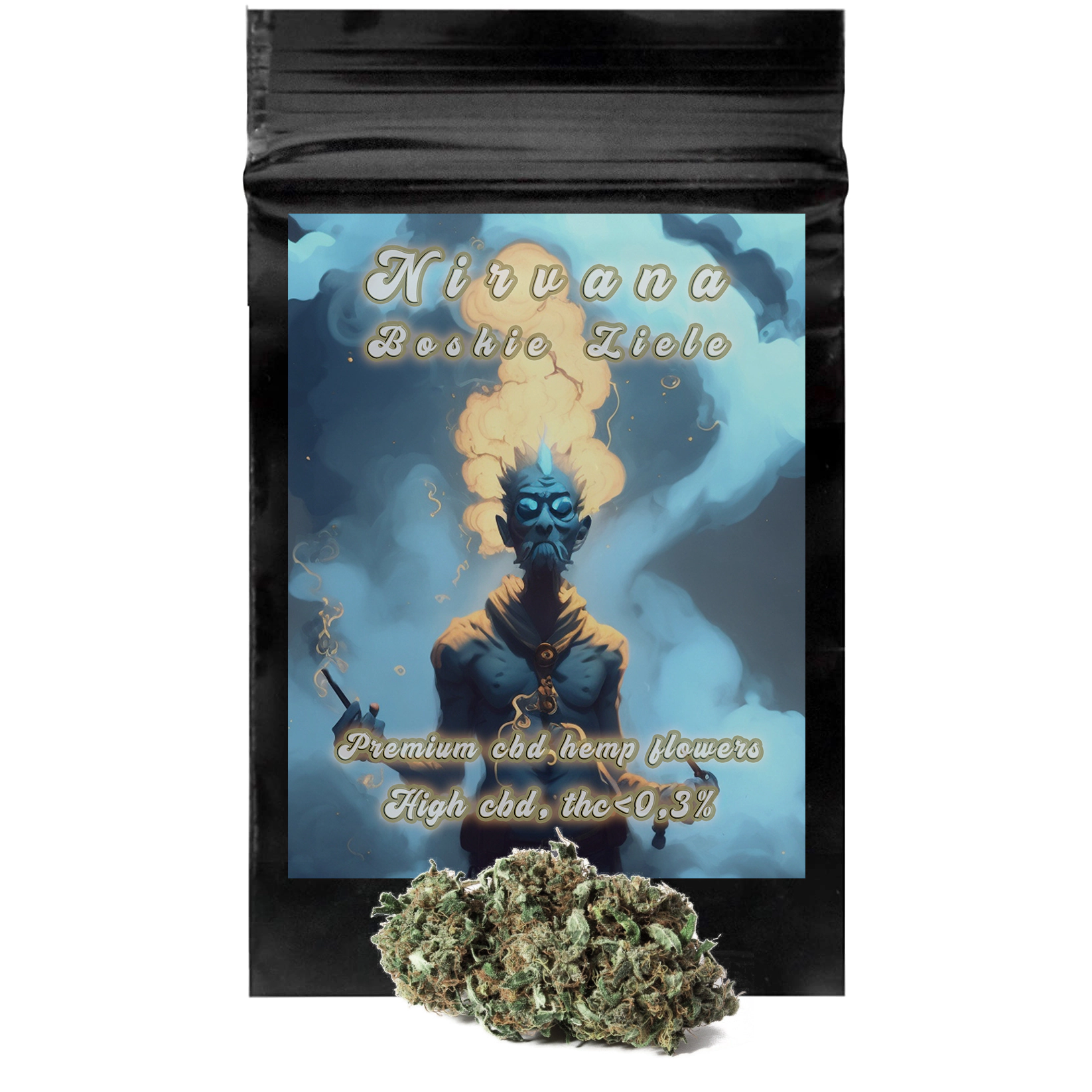 SUSZ KONOPNY CBD BOSKIE ZIELE NIRVANA <45% CBD 0,3% THC