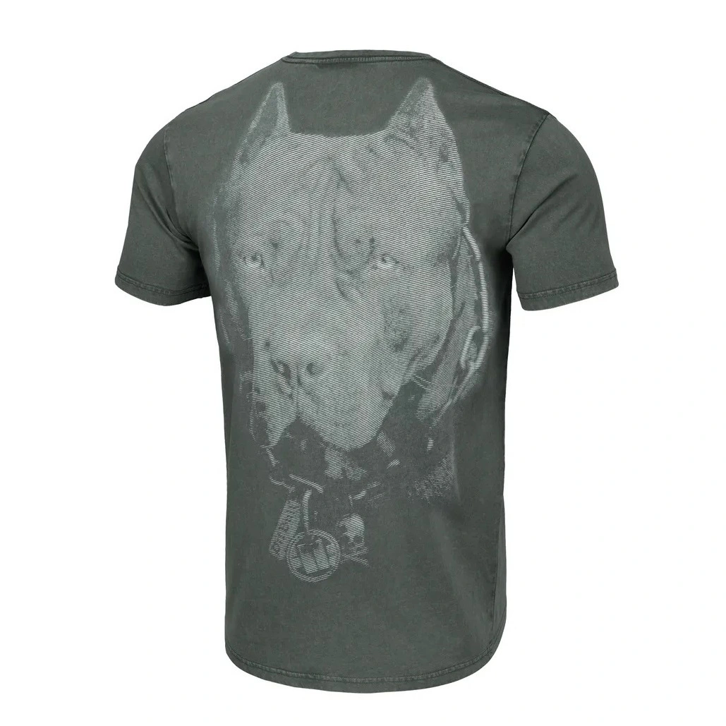 PIT BULL WEST COAST KOSZULKA DENIM WASHED BORN IN 1989 GRAFITOWA