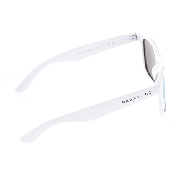 NEW BAD LINE OKULARY CLASSIC POLARIZED WHITE FLASH BLUE MIRROR 00-10