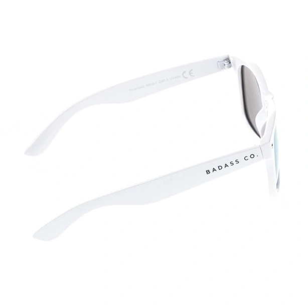 NEW BAD LINE OKULARY CLASSIC POLARIZED WHITE FLASH BLUE MIRROR 00-10
