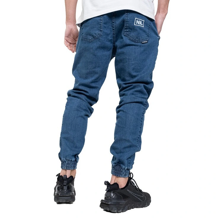 NEW BAD LINE SPODNIE JOGGER JEANS ICON NIEBIESKIE
