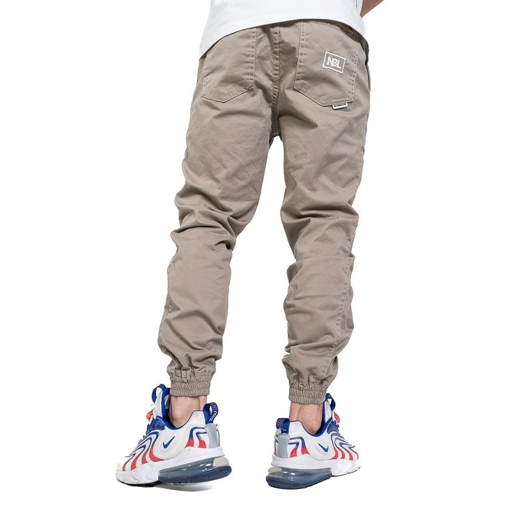 NEW BAD LINE SPODNIE JOGGER MATERIAŁOWE CHINO ICON BEŻOWE
