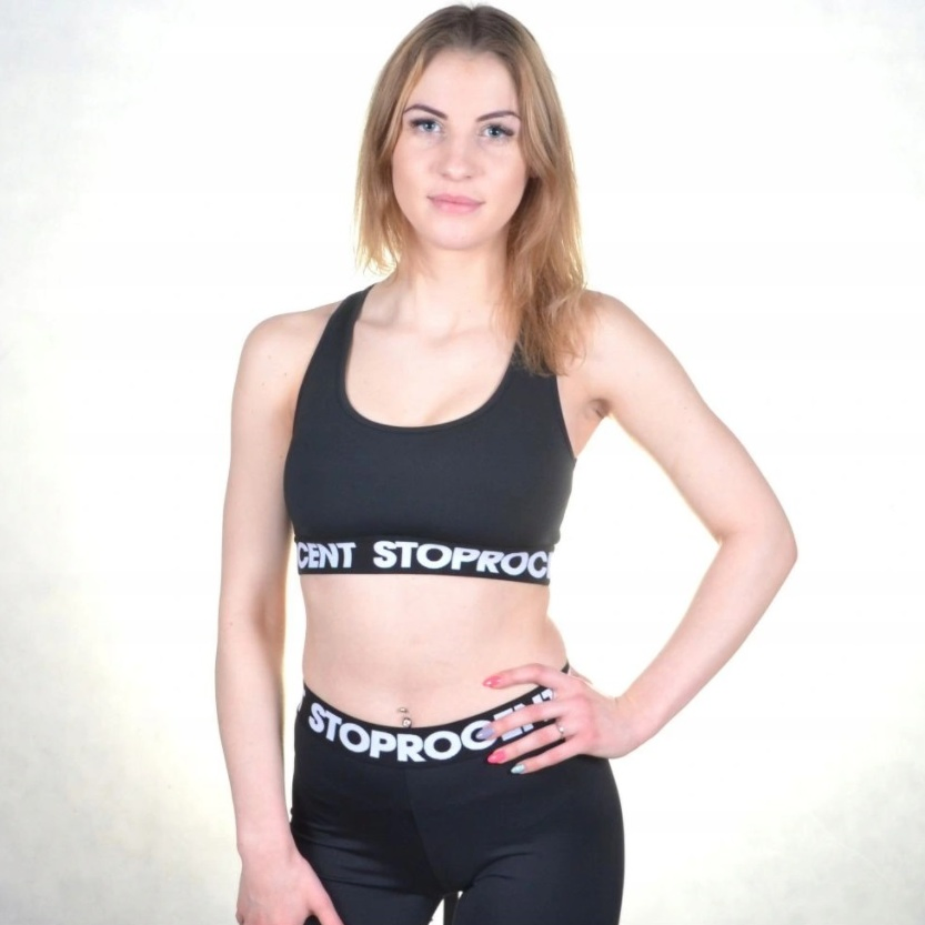 STOPROCENT TOP DAMSKI TOP NO.1 CZARNY